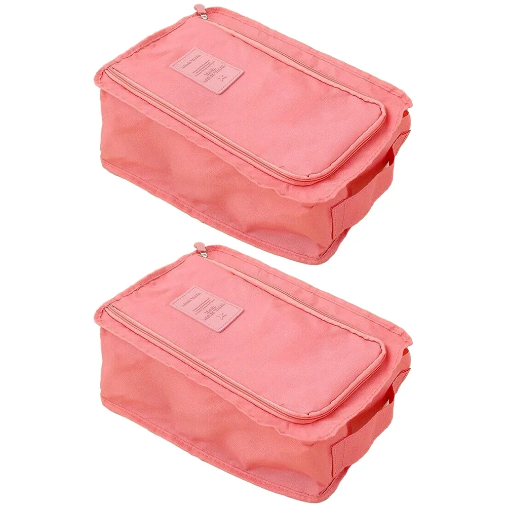 2 Pack Portable Shoe Storage Bags  Waterproof Travel Organizers for Shoes  Size 30 * 21 * 11 cm  Available in Multiple Colors