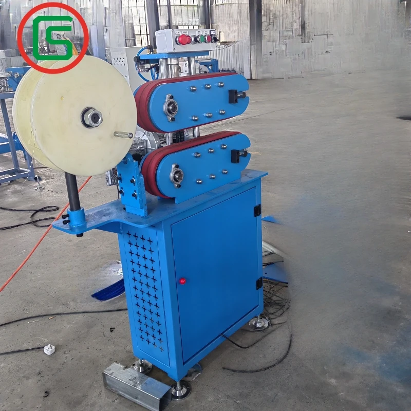 Cable-Extruder Production Line Drawing Brass Tube Hose Crawler Traction Belt Haul Unit GS Brand 10-12mm Model Pneumatic Pressing