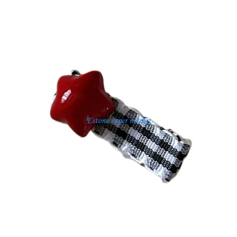 Pinces à cheveux pour fille mignonnes 090B, avec cerises brodées, pince en métal antidérapante, ensemble d'épingles à cheveux