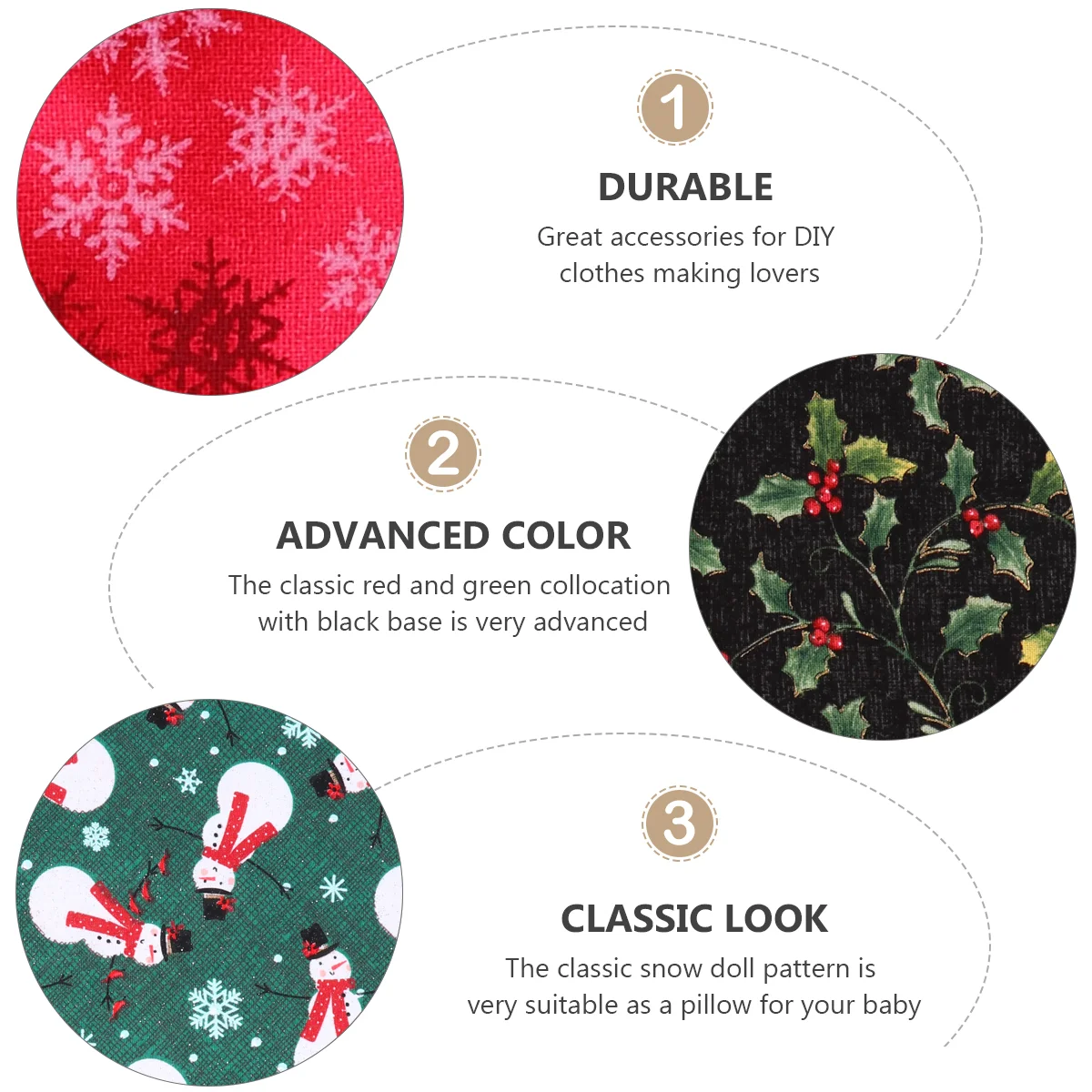 10 Sheets Christmas Cloth Group Head Small Floral Cotton Fabric by The Meter Fabrics Per Liquidation for Patchwork Earrings