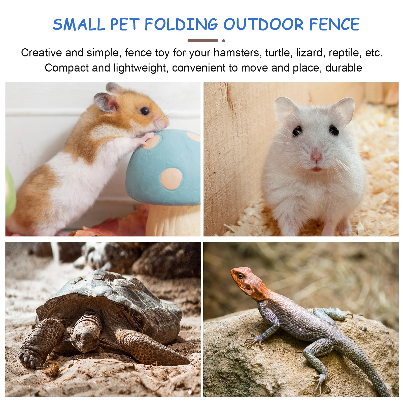

Small Animals Nylon Pet Playpen Foldable Hamster Cage Fence Guinea Pig Chinchilla Durable Safe Easy Installation Storage