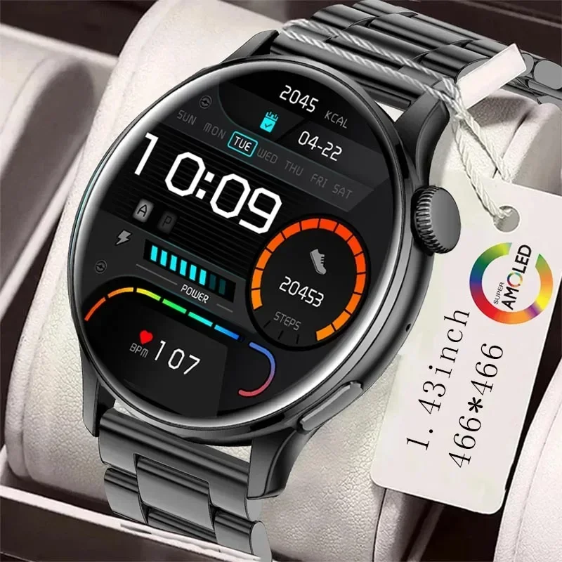 

2024 New Women Smart Watch 466*466 AMOLED Screen Sports tracker Always Display Voice Call Original smart watch for Huawei Xiaomi