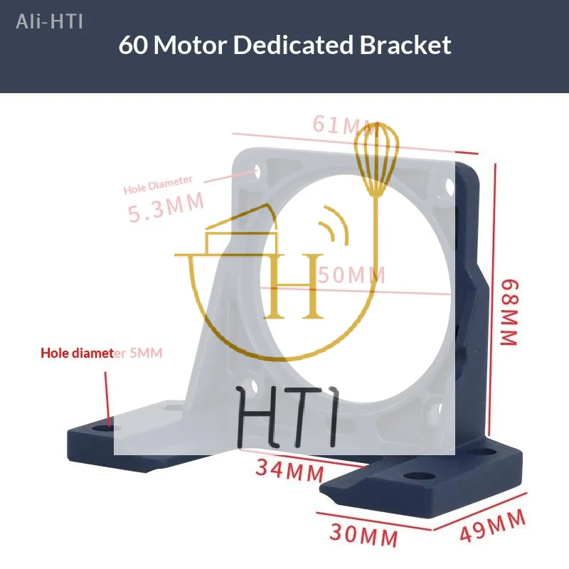 Horizontal Mounting Motor Fixed Base For NEMA Motor Accessories 60/70/80/90 Step Servo Motor Bracket /
