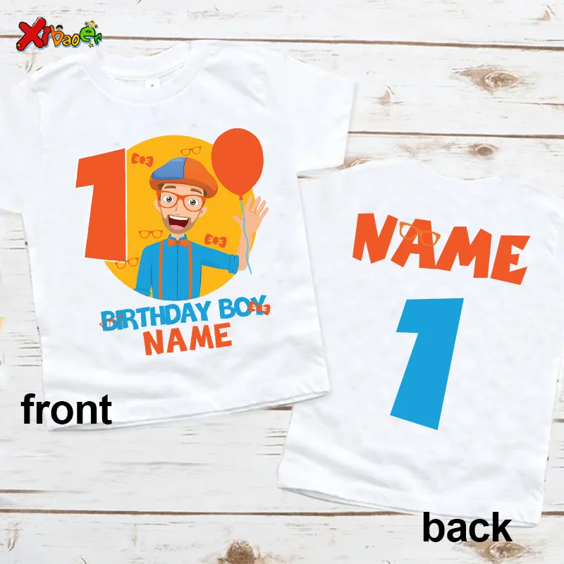 Boys Birthday Shirt Birthday Party Shirt Girl Shirt Custom Name Shirt Toddler Baby One Kids Summer Boys Clothes T-shirts 1st 3th