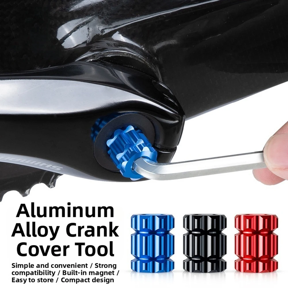Aluminum Alloy Hollow FOR Crank Cover Installation Tool For Removing And Installing Crank Arm Adjustment Cap Bike Repair Tools