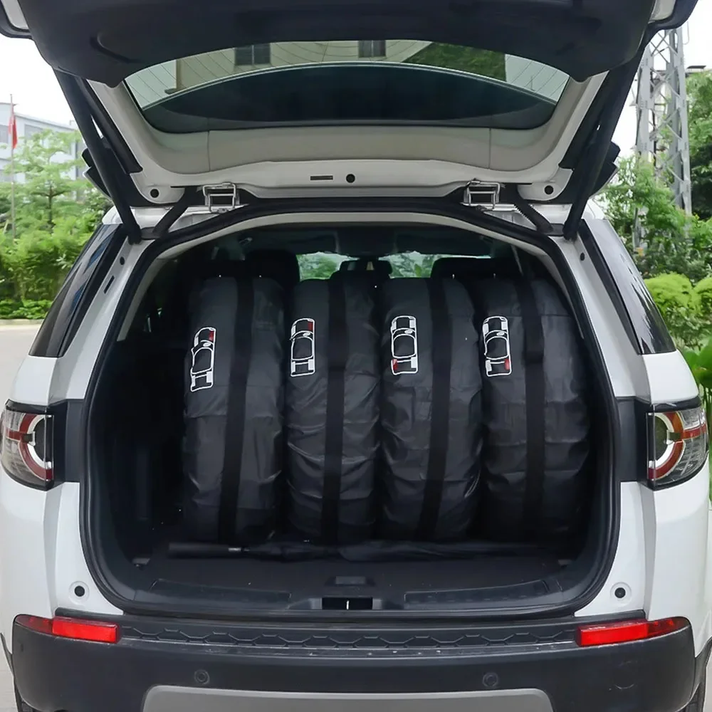 1PCS Universal Car Spare Tire Covers Case Auto Wheel Tires Storage Bags 210D Oxford Cloth Dust-proof Protector Car Styling