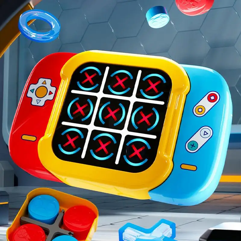 Travel Games For Adults Handheld Electric Puzzle Game Console Safe 3 Modes Fast Response Two Player Toy For Children Teens