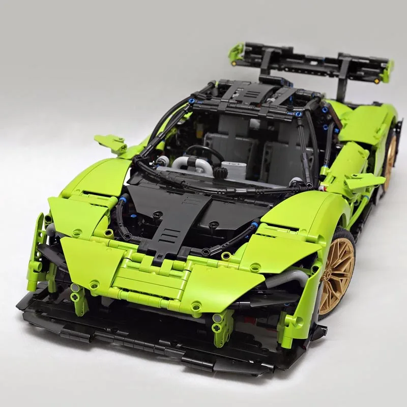 New MOC-58893 Senna Model Fit 42115 Hypercar Super Racing Car Model Technologys Building Block Brick Assembly Children Toy Gifts