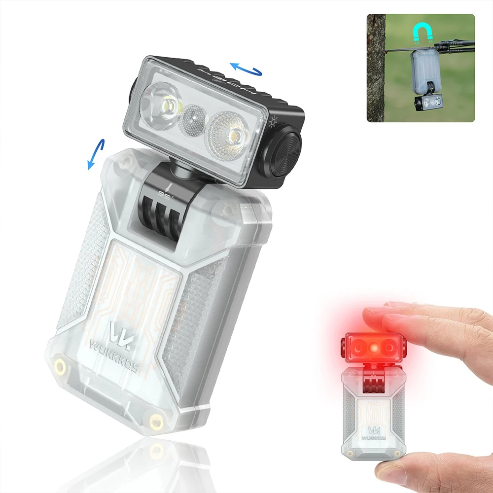 Wurkkos HD04 Mini RGB Taschenlampe, 750 Lumen, 180° ° Horizontale Rotation, schneller Versand aus Überseelager