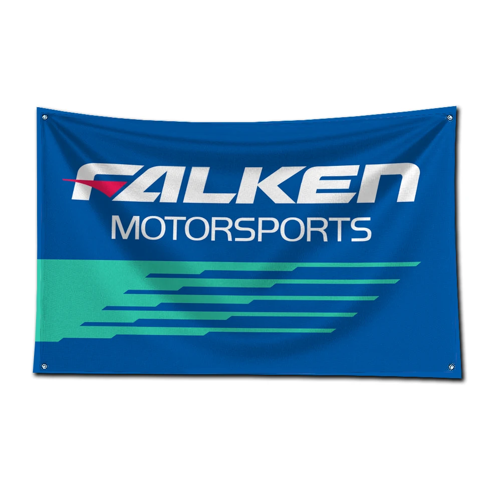 3x5 Ft Falkens Tire Flag Polyester Digital Printing Banner for Garage Wall Art Out Door Decoration With Brass Grommets