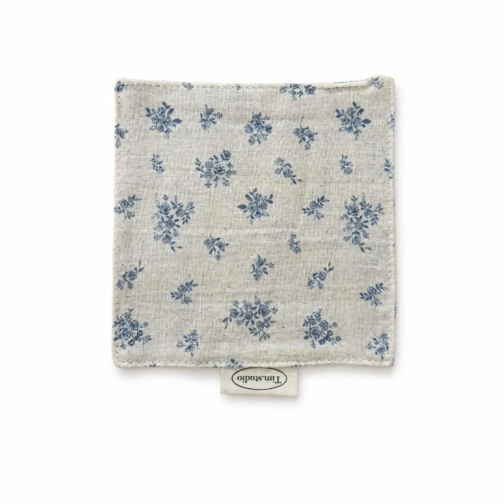 New Floral Cotton Coaster Bowknot Embroidery Water Cup Mat Non-Slip Stripe Series Western Food Mats Table Decoration
