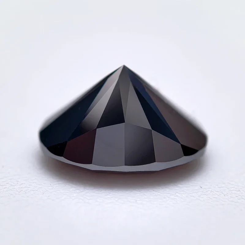 Moissanit-Stein Ovaler Schliff Schwarze Farbe VVS1 Hochwertige DIY-Charms Schmuckherstellung Hauptmaterialien mit Zertifikat – Detail 4