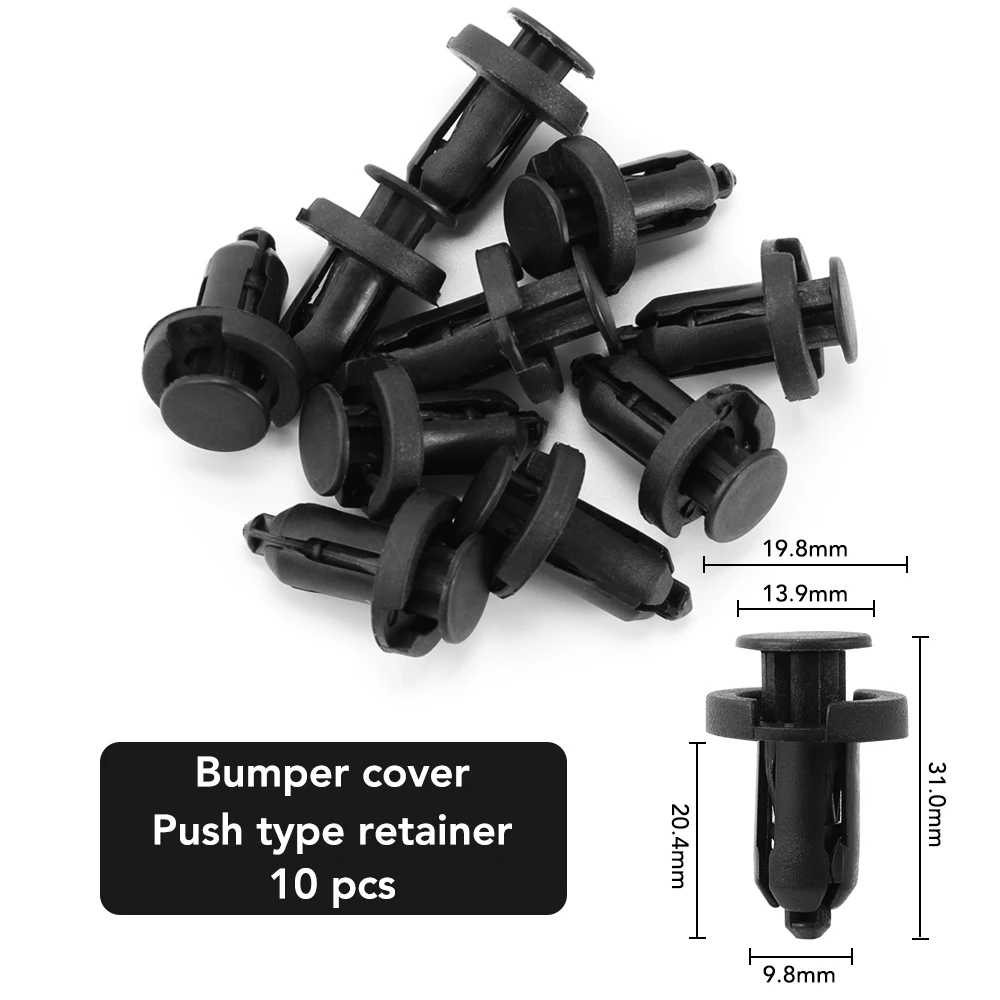 6 Size 100pcs Auto Fastener Clip Mixed Fastener Kit For mitsubishi lancer asx outlander pajero l200 for Samsung QM6 QM3