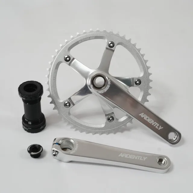 Ardently Bicycle Hollow Integrated Crankset, Fixed Gear Crank