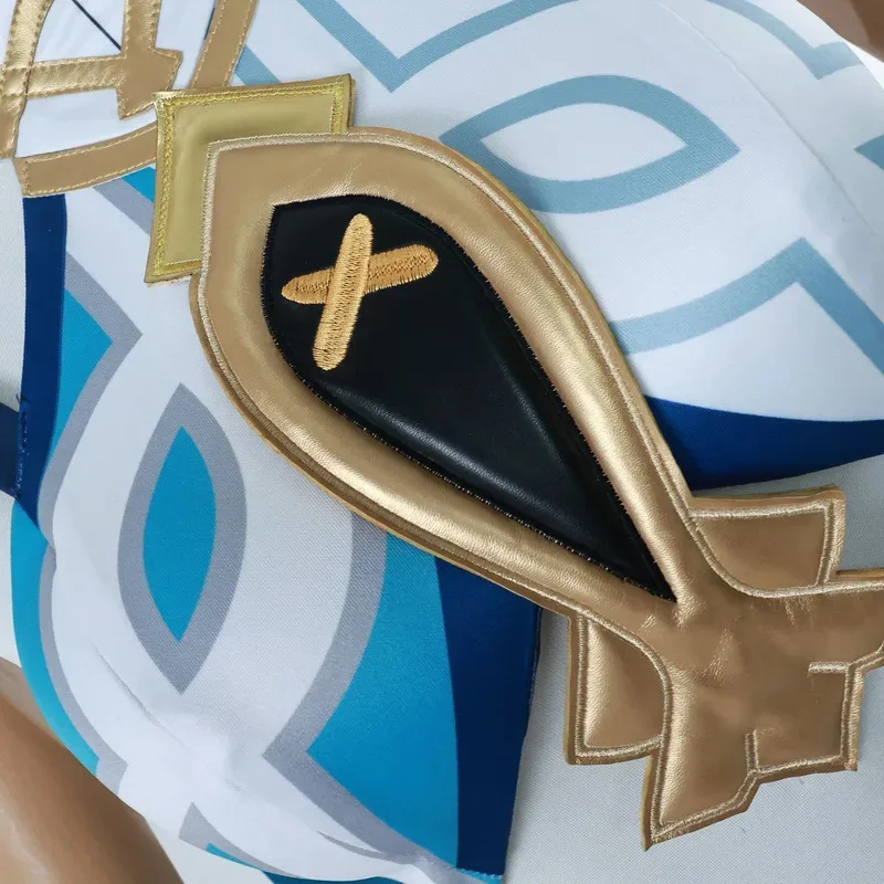 Em estoque Natlan Genshin Impact Mualani Cosplay Vestido Traje Uniforme Peruca Sapatos Conjuntos completosv;2,r'6;t.
