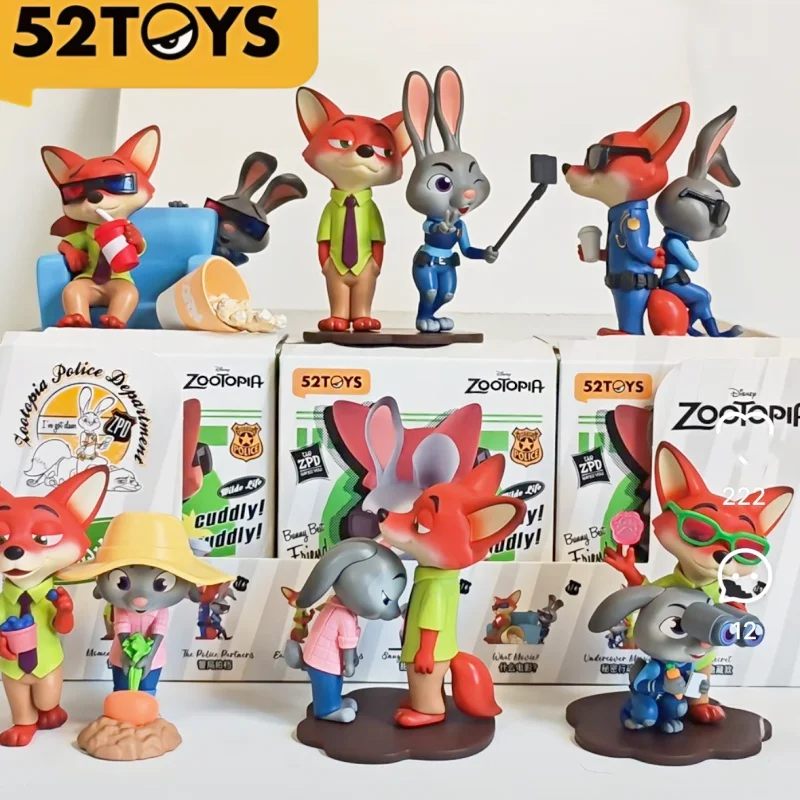 

Подлинная 52 игрушки Disney Zootopia's Best Partner слепая коробка модная настольная кукла украшение подарок на день рождения детский подарок