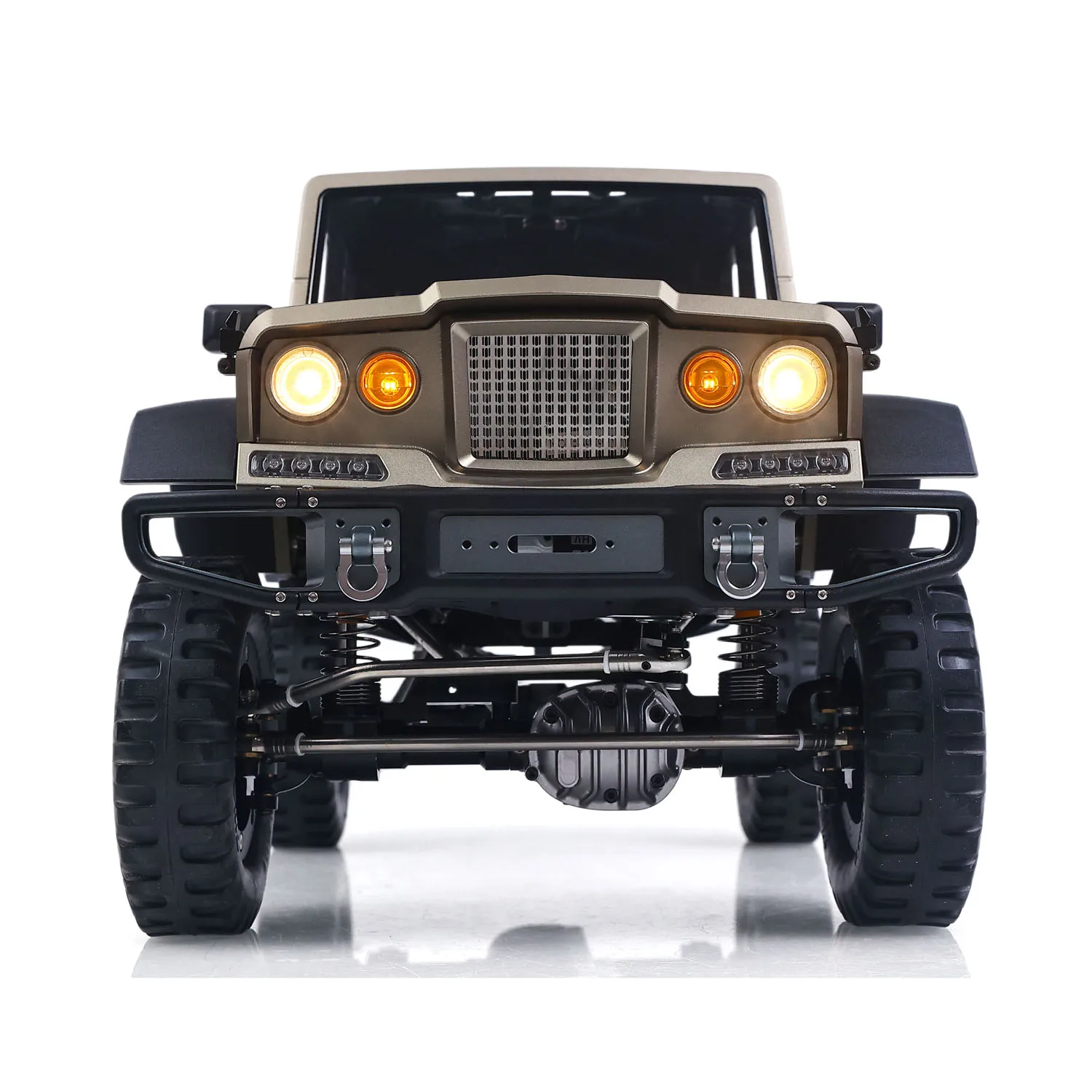 RC Crawler TWOLF 1/10 RTR TW-715 Metal Climbing Car Truck Off-road Vehicle with Sounds Lights Winch Smoking Model