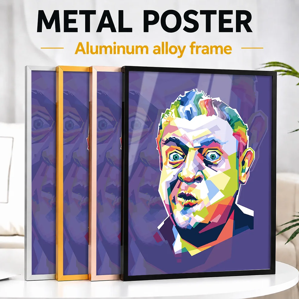 Jack Roy Comedy Legend Portrait Framed Aluminum Metal Poster Customized Graphic Tribute Wall Art Ideal For Collectors In Bedroom
