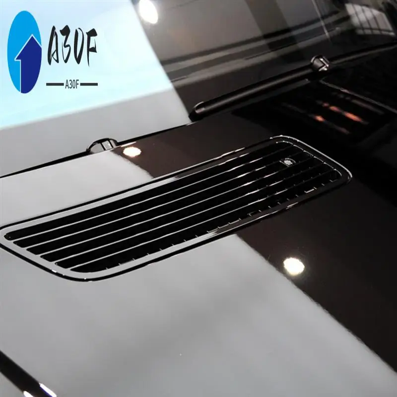 

A30F-1Pair Car Hood Upper Vent Grille Trim Cover Glossy Black For Mercedes Benz W221 W251 2007-2013 A2218800205 A2218800305