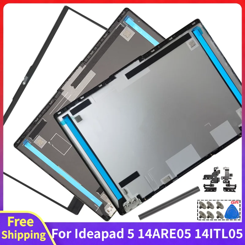 Replace Case For Ideapad 5 14ARE05 14ITL05 14ALC05 14IIL05 2020 2021 Screen Rear Lid Top Case Front Bezel Hinges LCD Back Cover