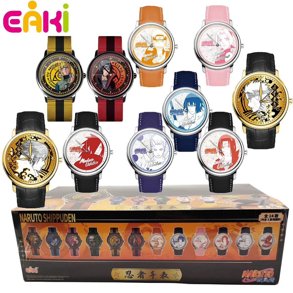 

New Genuine EAKI Naruto Watch Blind Box Uchiha Haruno Sakura Anime Peripheral Accessories Toys Collectible Holiday Gift for Kids