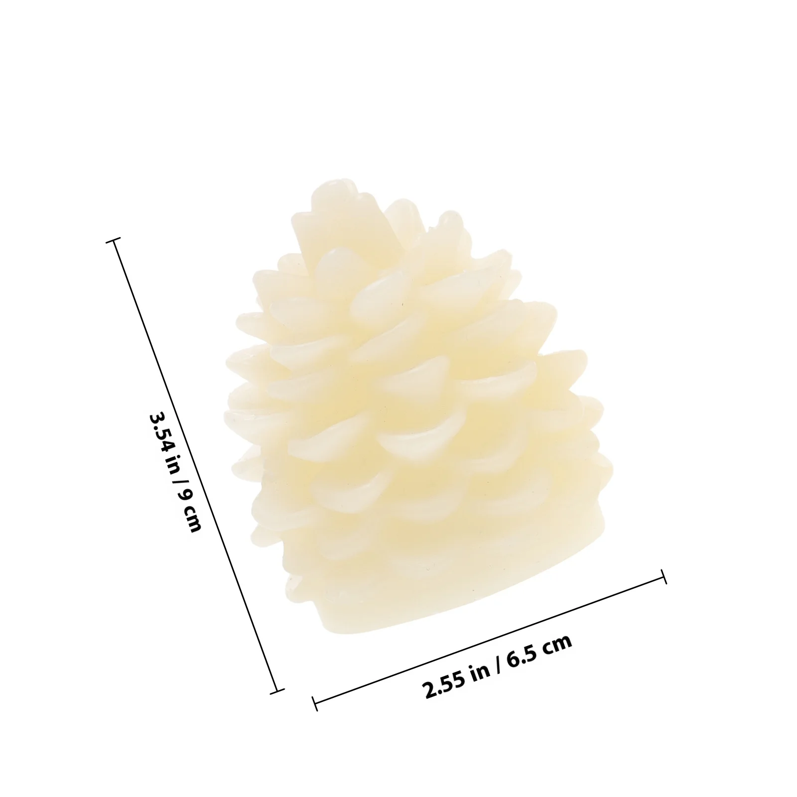2 قطعة LED عديمة اللهب الشمع الصنوبر المخروط أضواء رومانسية دافئة الأصفر ليلة مصباح الطرف الديكور مريح المنزل مهرجان الخفيفة #5