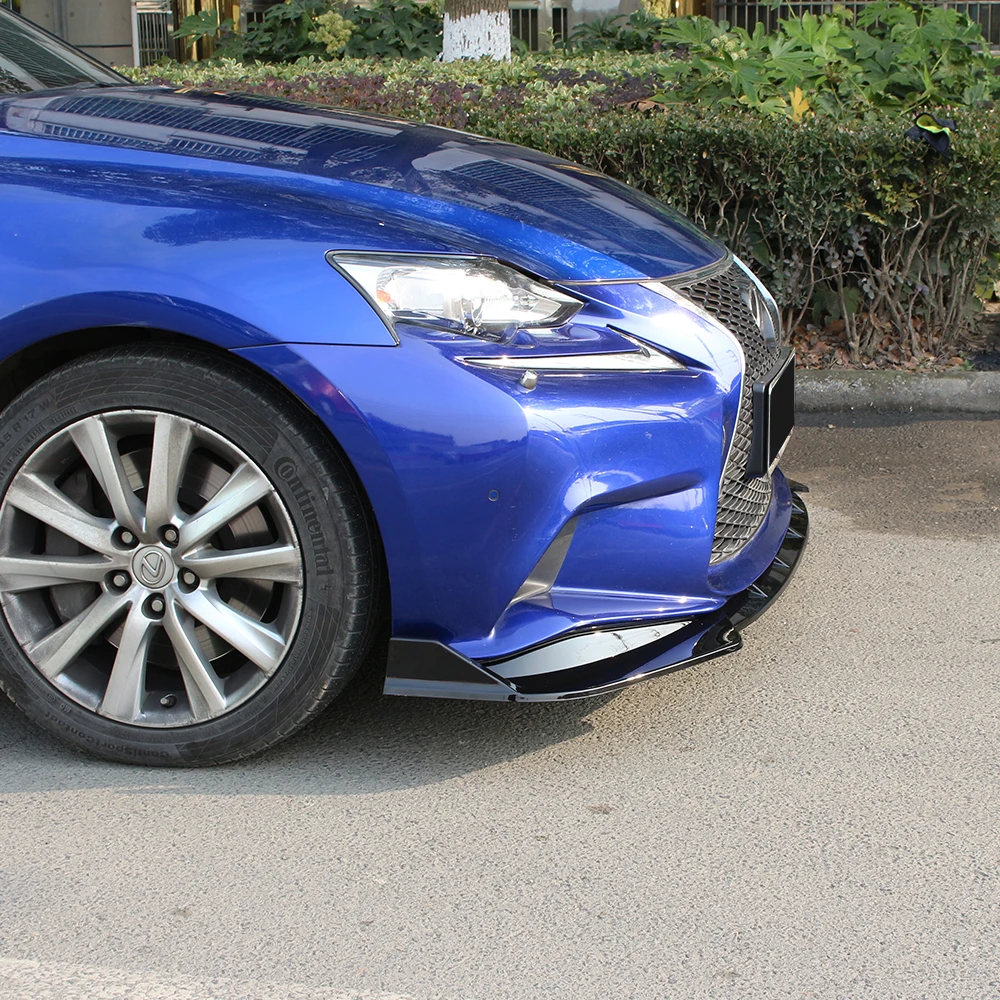 For Lexus IS250 IS350 IS300 F Sport 2014 2015 2016 Car Front Bumper Splitter Lip Chin Spoiler Body Kit Diffuser Accessories