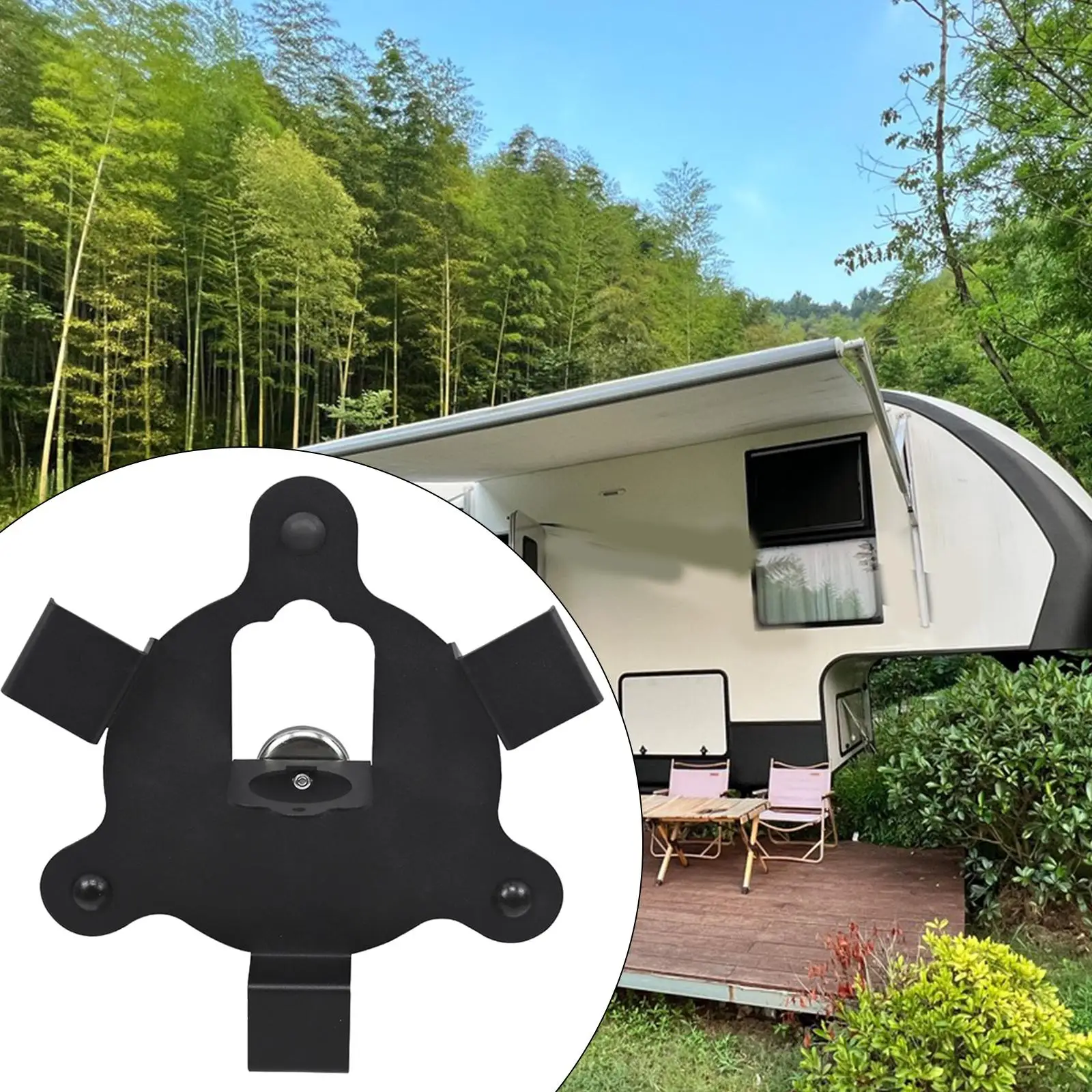

7 Way Plug Storage Bracket Metal Wire Keeper Durable Cord Organizer for RV Travel Trailer Use