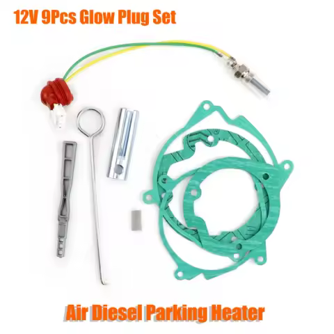 Air Diesel Heater 12V Ceramic Glow Plug Burner &amp; Blower&nbsp;Gasket Strainer For 3-8kw Car Truck Caravan Camper Boat