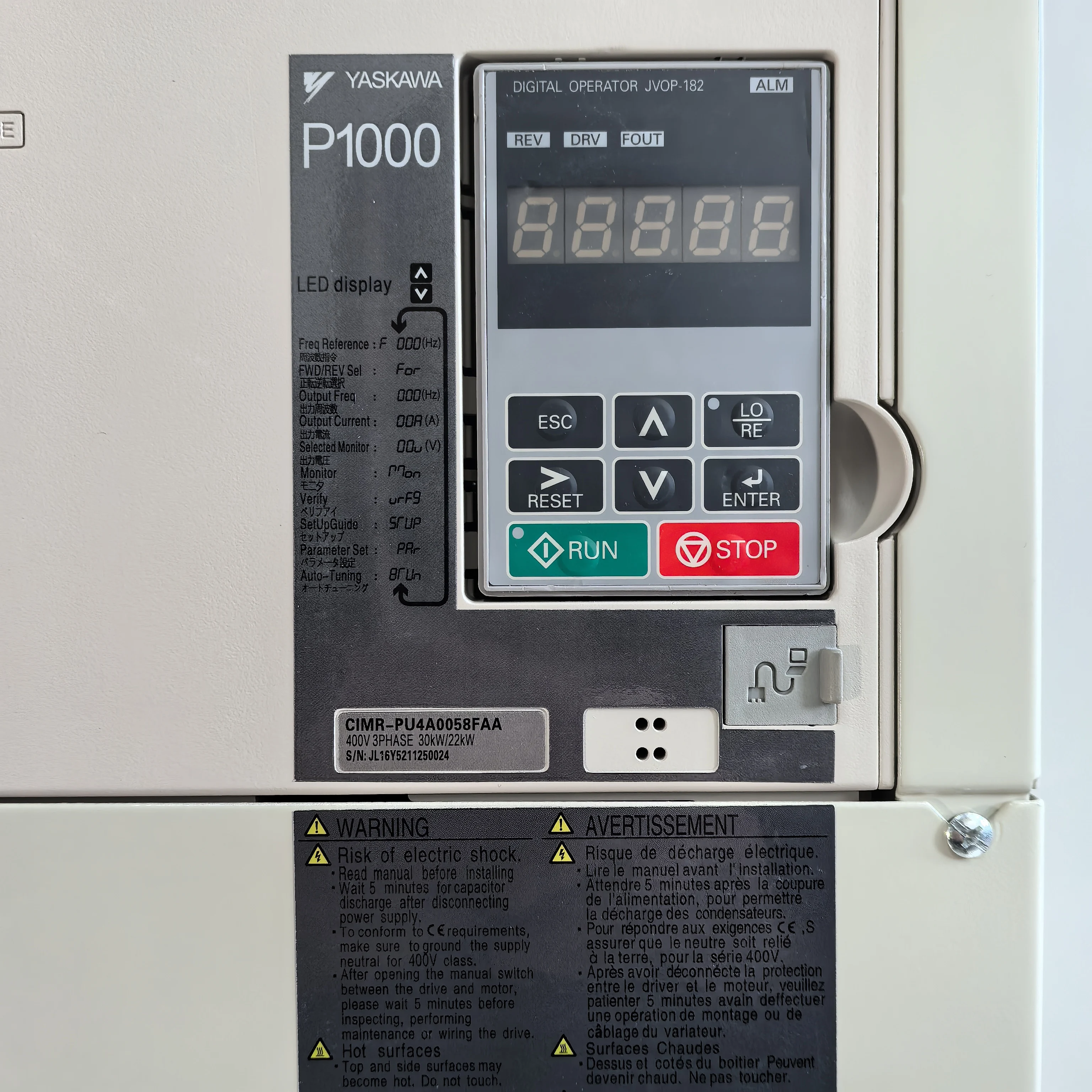New In Box Yaskawa CIMR-PU4A0058FAA Inverter 1 Year Warranty In Stock