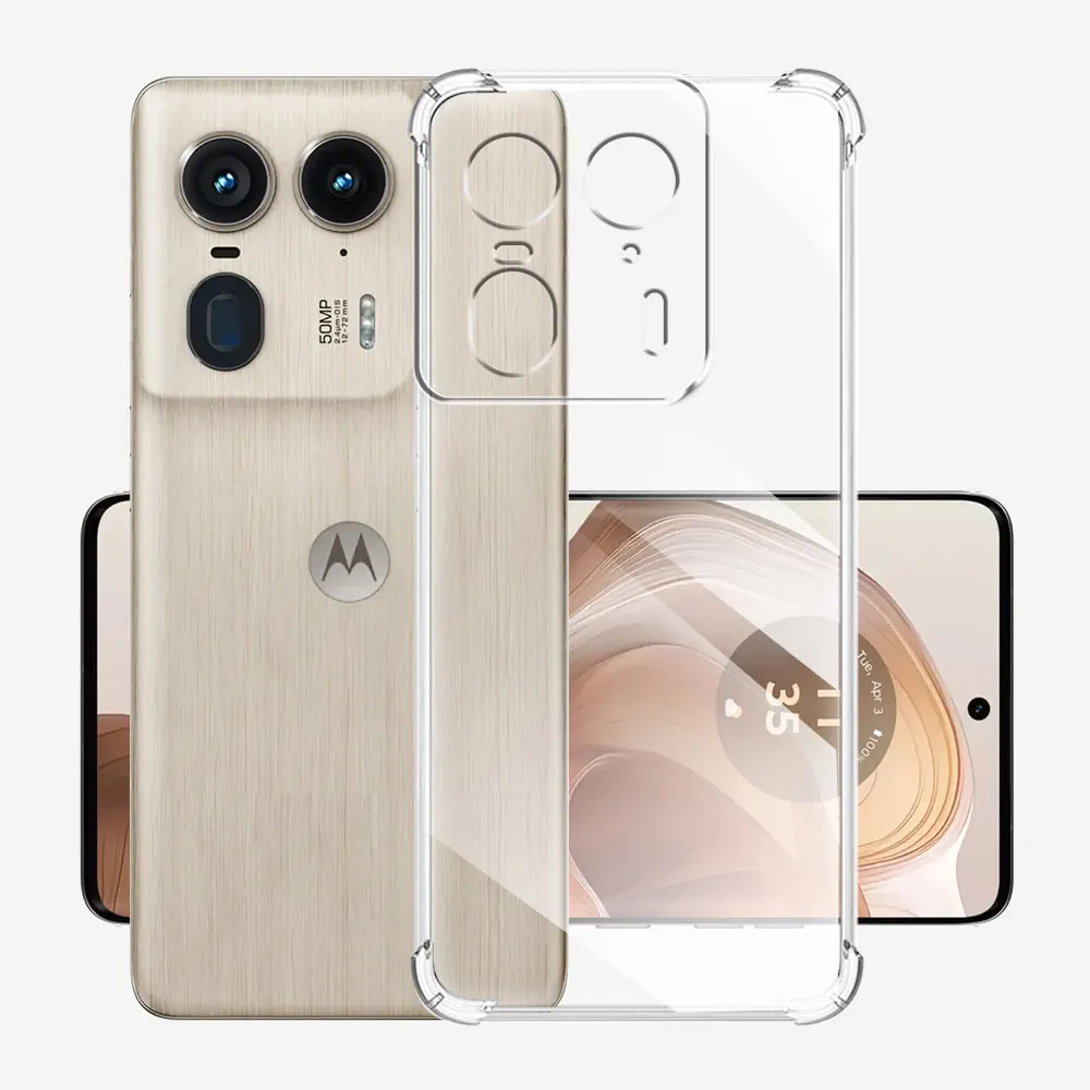 Для Motorola Moto Edge 50 Ultra Противоударный чехол для телефона Moto Edge 50 Fusion Прозрачный силиконовый мягкий чехол Moto X50 Ultra Cover