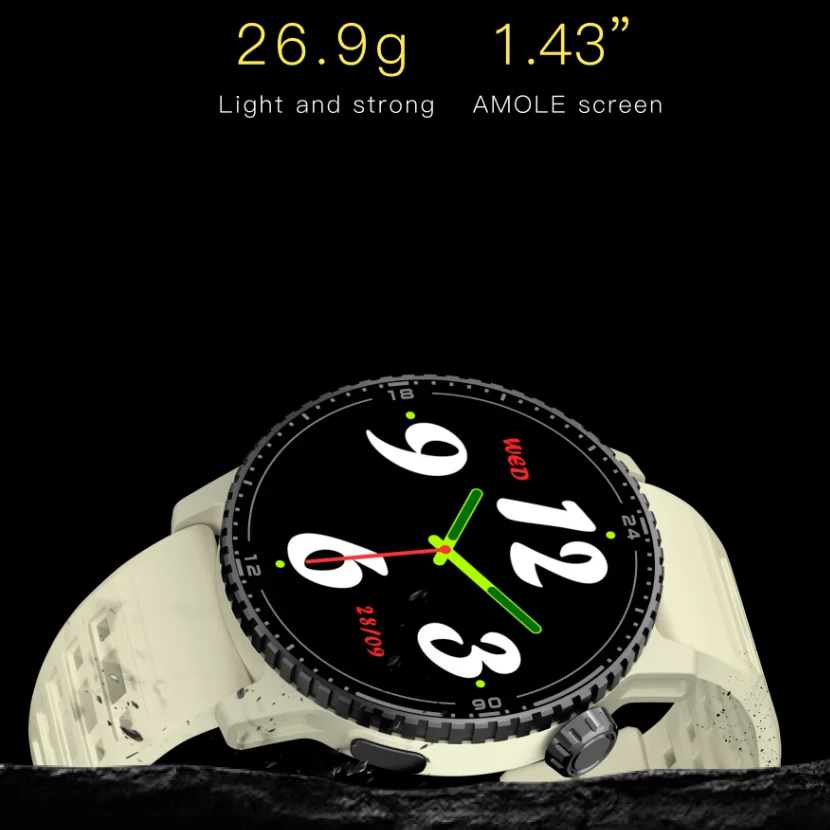 

New Smartwatch HT60 HarmonyOS Ecosystem Bluetooth Call 1.43-inch AMOLED Screen NFC GPS Health and Fitness Tracking Men's Watch