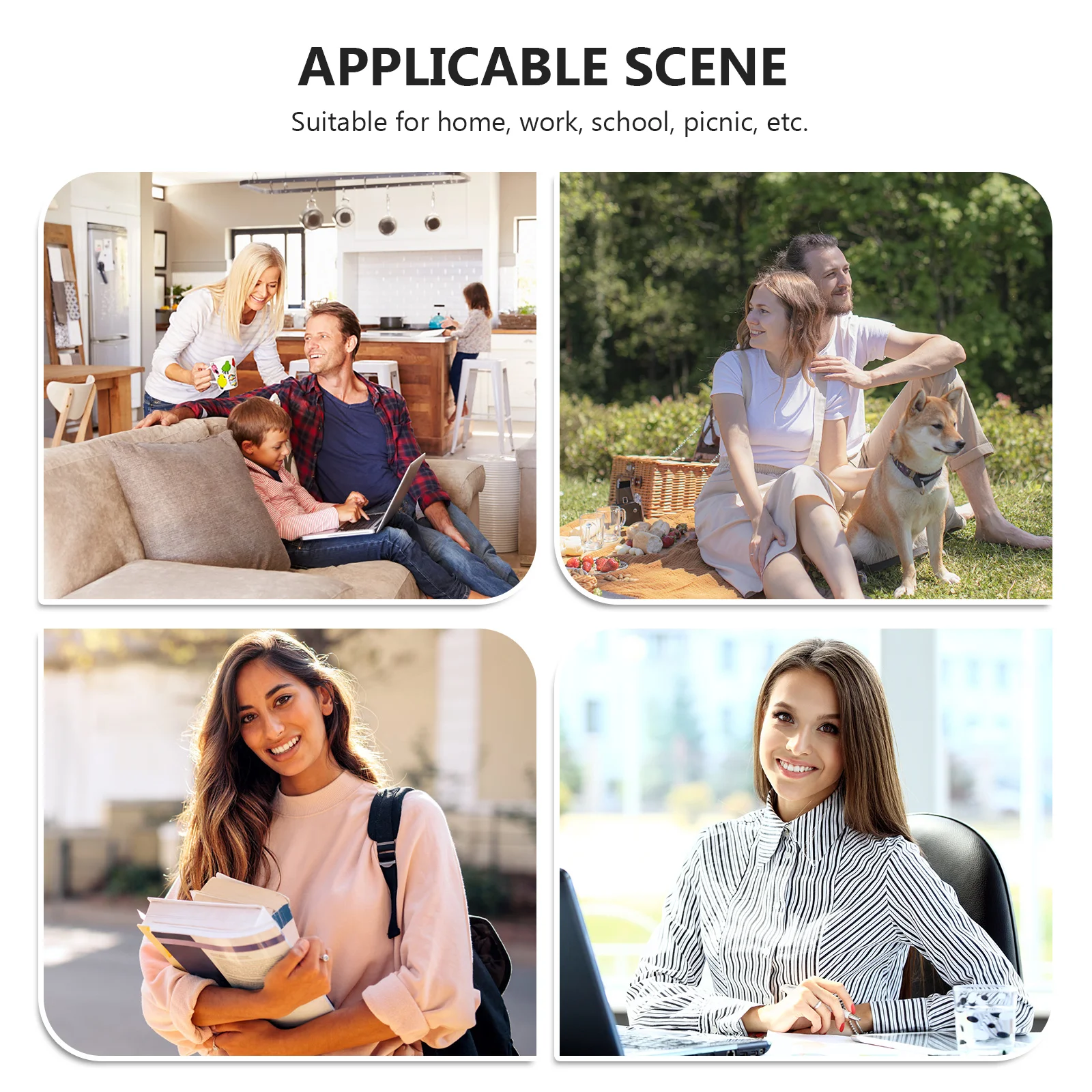 كوب شوربة معزول مدمج لعصيدة الإفطار وحساء الميكروويف وغطاء حاوية طعام بلاستيكية آمنة باللون الأزرق الداكن #2