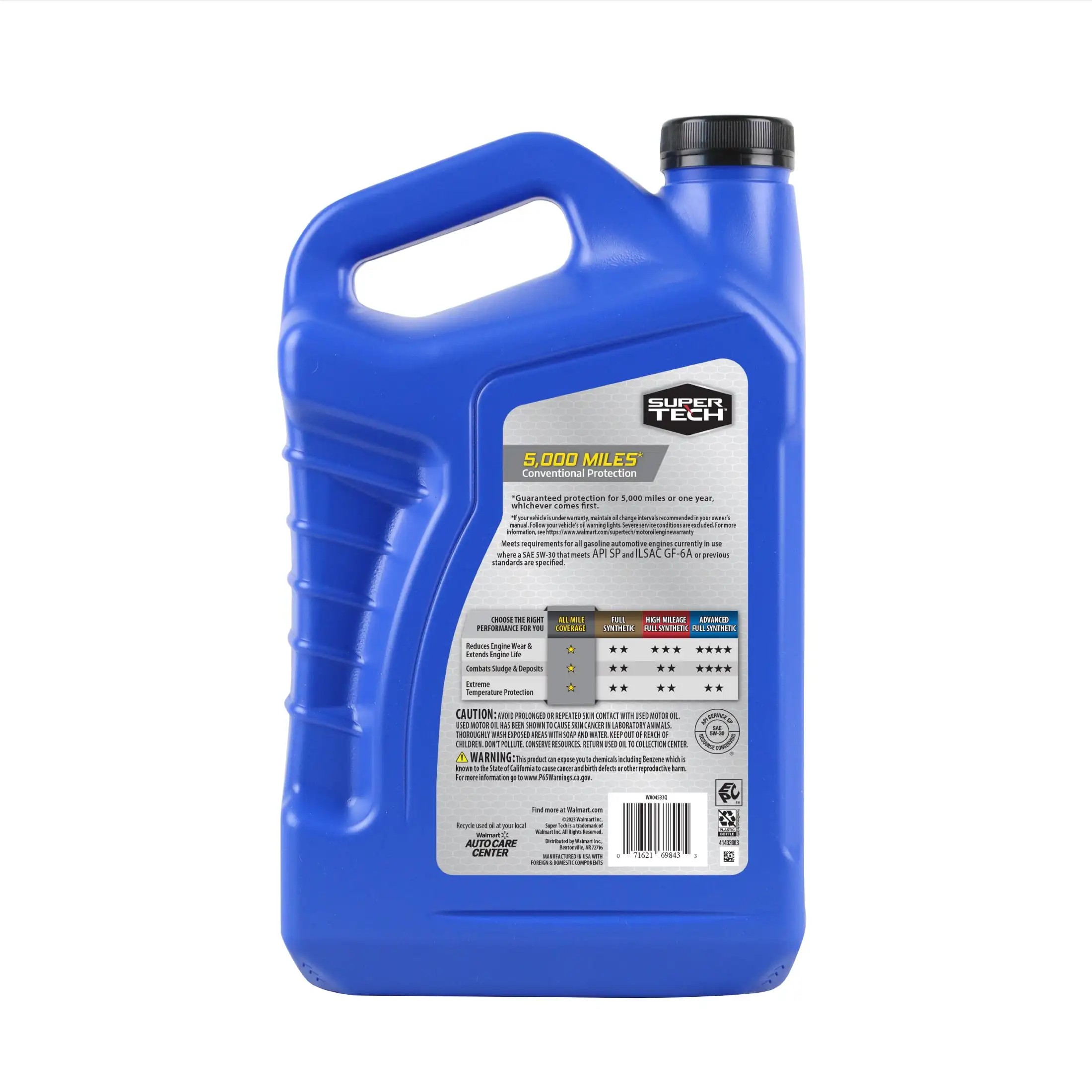 All Mileage Synthetic Blend Motoröl SAE 5W-30, 5 Quarts