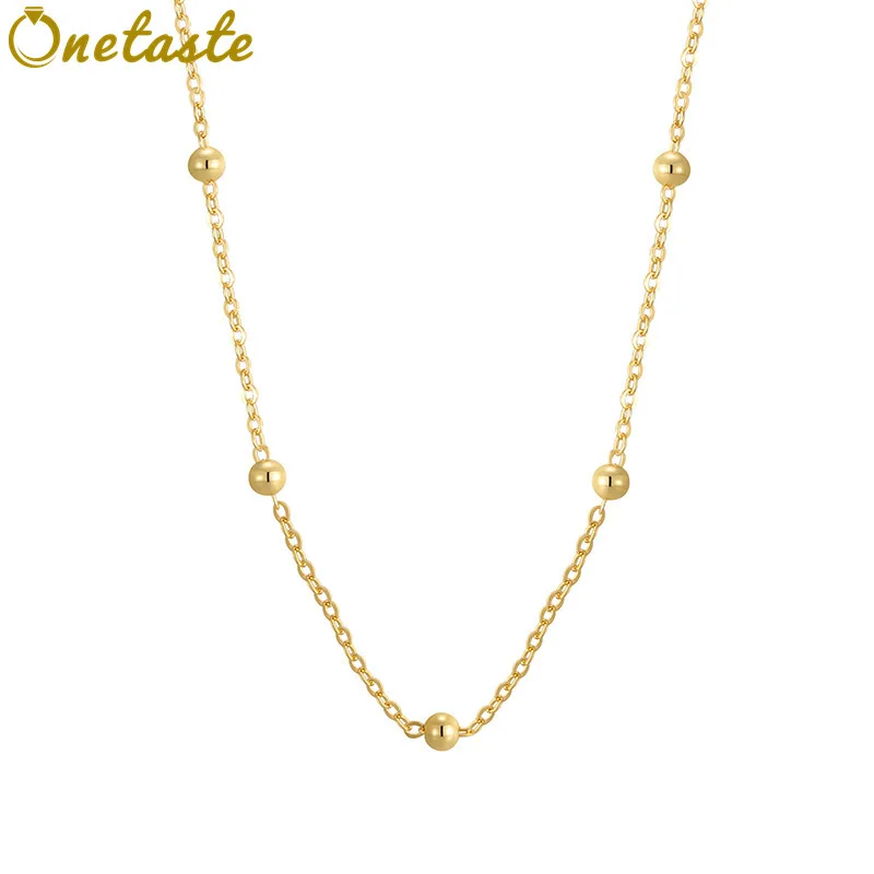 

Ожерелье-чокеры из стерлингового серебра 925 пробы с бусинами, женское легкое изящное блестящее многослойное ожерелье с четок, подарок