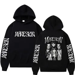 Maneskin-Sudadera con capucha de la banda de Rock italiana para hombre y mujer, ropa de calle informal de gran tamaño, de manga larga, con forro polar, estilo Retro, gira mundial, 2023