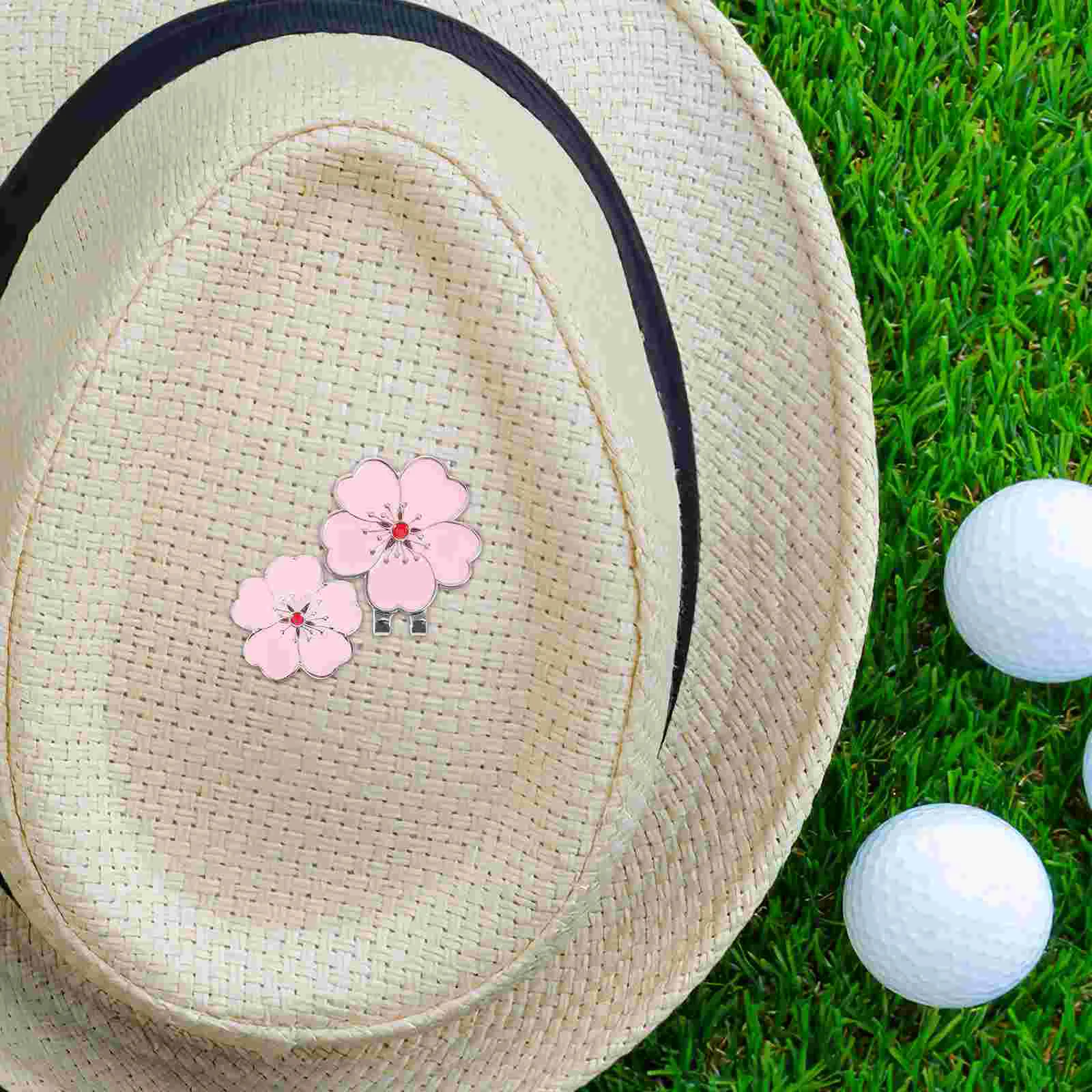 남성용 섬세한 휴대용 금속 마그네틱 골프 모자 클립, 골프 마커 장식 액세서리