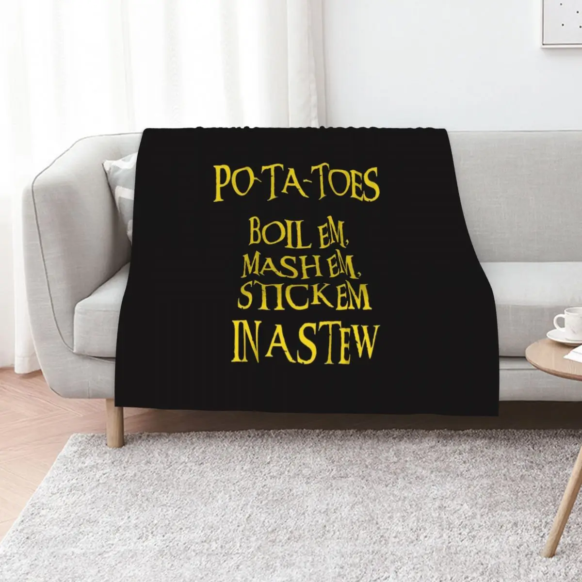 The many uses of a potato Throw Blanket Summer Decorative Sofa funny gift Comforter Custom Beach Blankets
