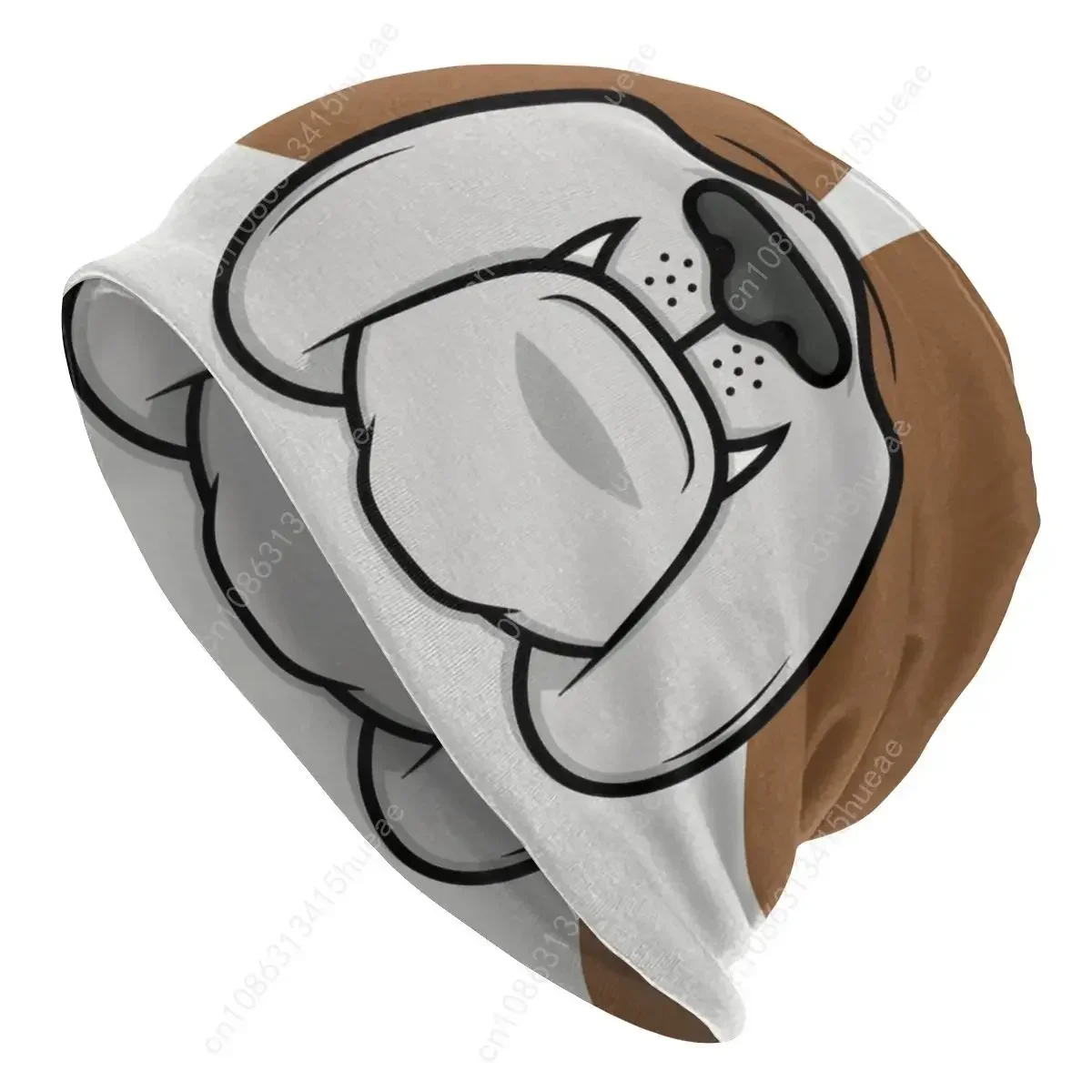 مضحك الفرنسية الفرنسية البلدغ الهيب هوب Skullies Beanies النساء الرجال الشتاء مترهل قبعة صغيرة الكلب الحيوان متماسكة بونيه قبعة للتزلج