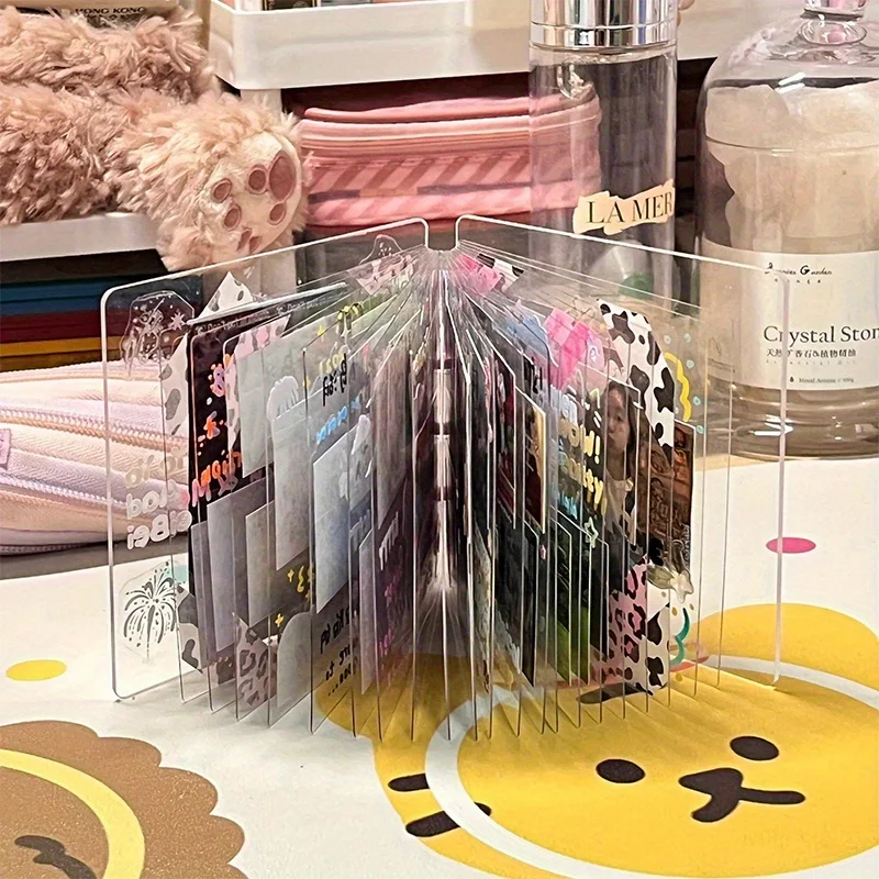 20pcs Page Photo Card Binder DIY Photo Kpop Photo Albums Idol Cards Loose-leaf Collect Book Binder Binder Photocard Holder