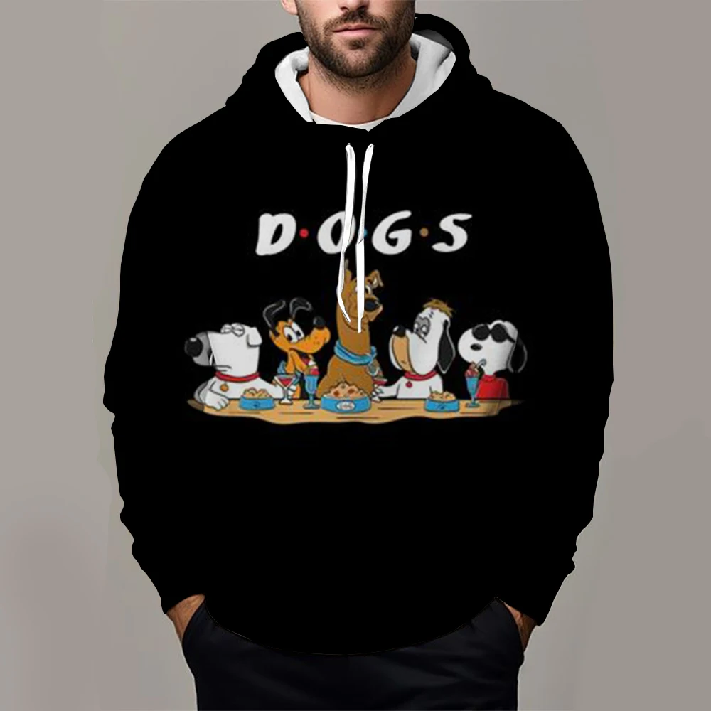 2024 Hot sale Snoopy 3D Printed Boys and Girls Spring and Autumn New Fashion Hoodies men’ s Adult Street Leisure pullover