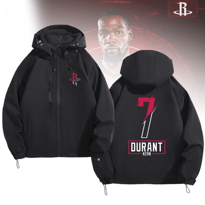 

Американская баскетбольная тренировочная куртка, повседневная верхняя одежда для фанатов, спортивная куртка KD7 Jersey Roet T Number Seven для отдыха и спорта