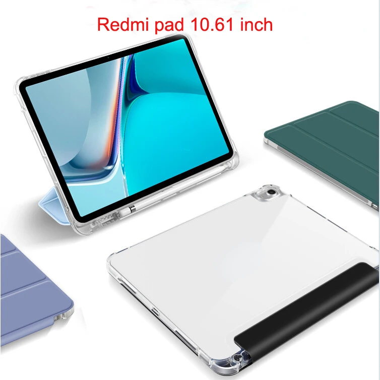 Xiaomi redmipad 10.61 Case For Redm ipad 10.61 inch 2022 Protective case with Pencil Slot Smart Cover leather Tri-fold Shell