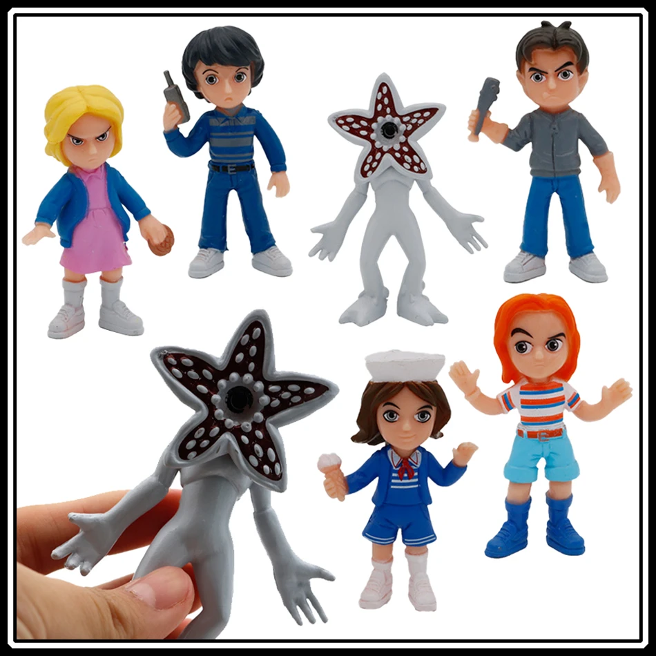 أنيمي غريب Q نسخة الأشياء الكرتون الشكل رجل-أكل زهرة الإبداعية شخصية تمثال زخرفة عمل صغير نموذج اللعب #1