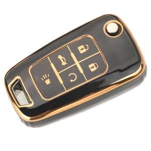 Jingyuqin 2/3/4/5 BTN Soft TPU 자동차 chevrolet cruze epica epica lova camaro aveo malibu sail ollando를위한 Buick/opel의 키 케이스. 8 최고의 판매 오펠 키 커버 케이스 - №8