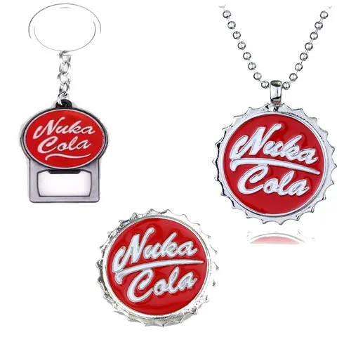 Fall-Out Game Tv Series Brooch Pin Badge Keychain Set Classic Cosplay Enamel Badge Jewelry for Game Movie Fans Gift Cosplay