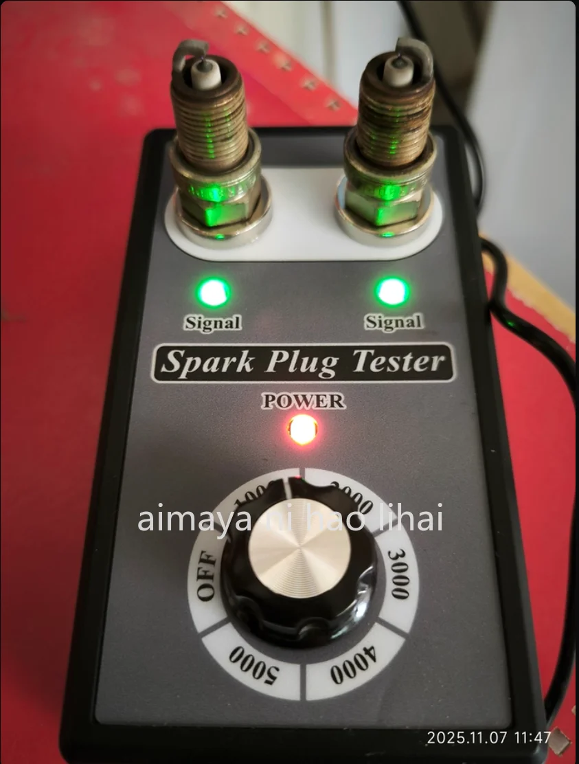 Automobile spark plug jumping tester, double-hole spark plug detector, spark plug test bench ignition diagnostic instrument