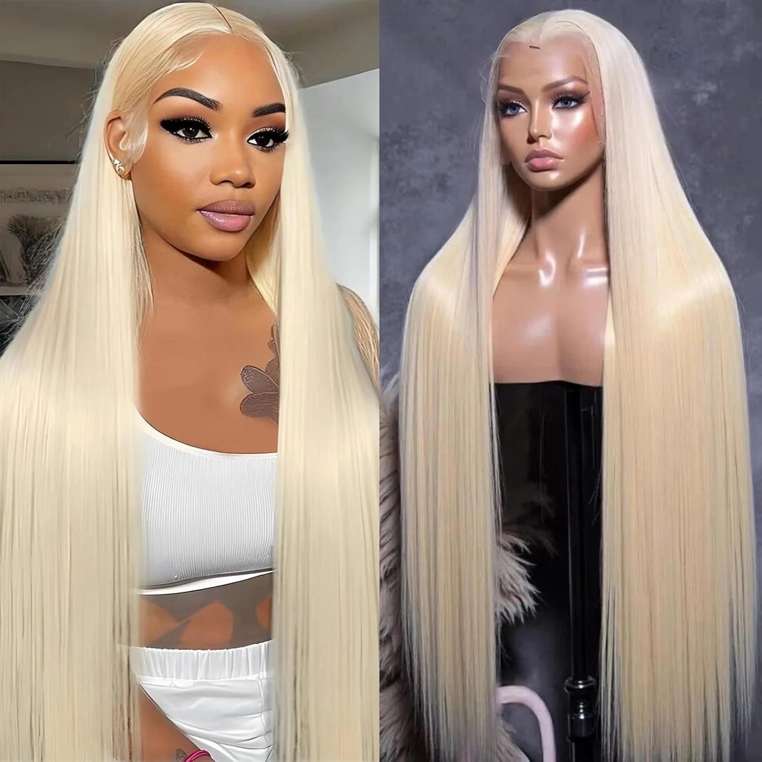 

Длинный парик из натуральных волос 613, светло-русый, с HD-кружевной передней частью, прямой, 100% натуральные волосы, цвет медово-русый, парик с кружевной передней частью