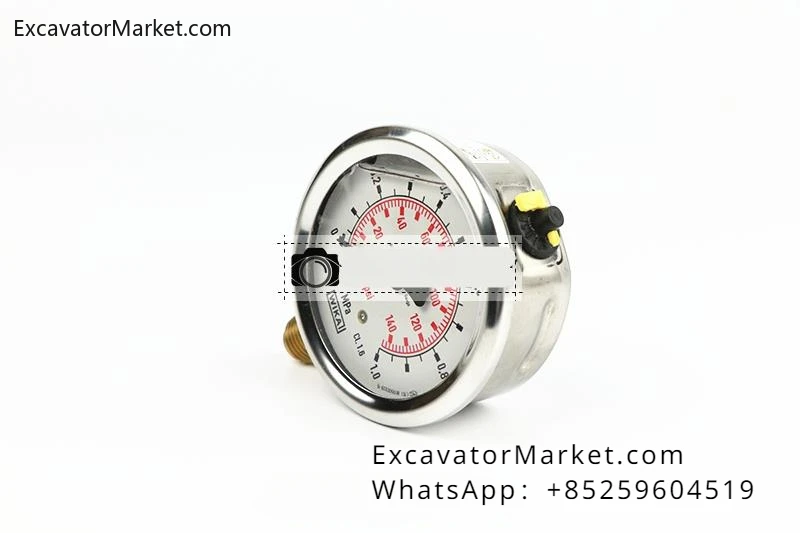 Pressure gauge shock-resistant stainless steel pressure gauge negative pressure vacuum gauge MPa For WIKA EN837-1