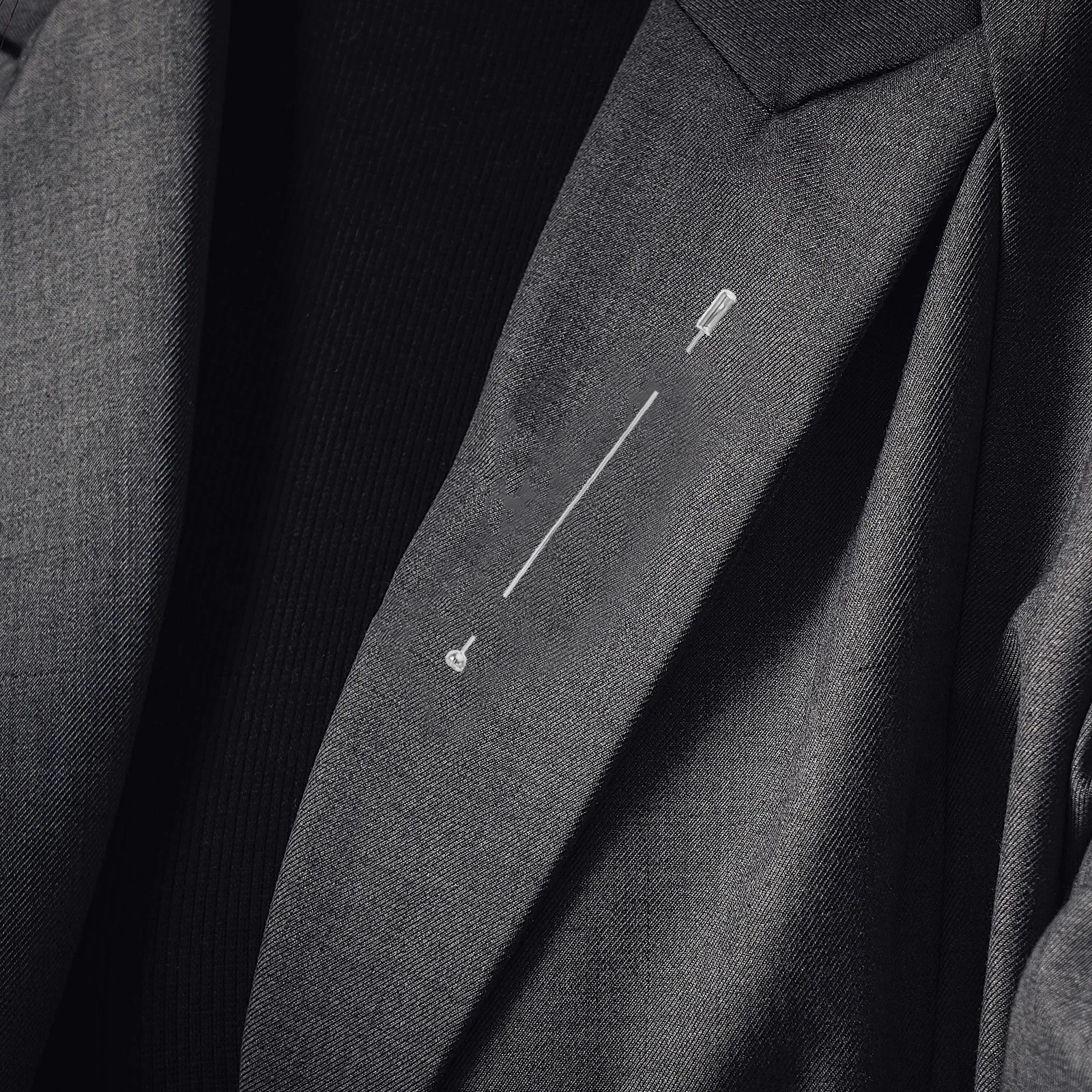 

10Pcs Lapel Stick Pin Metal Brooch Needles for DIY Jewelry Making Corsage Hat Scarf Craft Findings with Stopper 96Mm